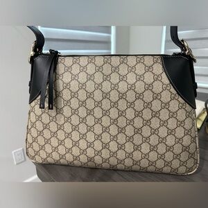 Gucci GG Emblem Large Shoulder Bag AUTHENTIC